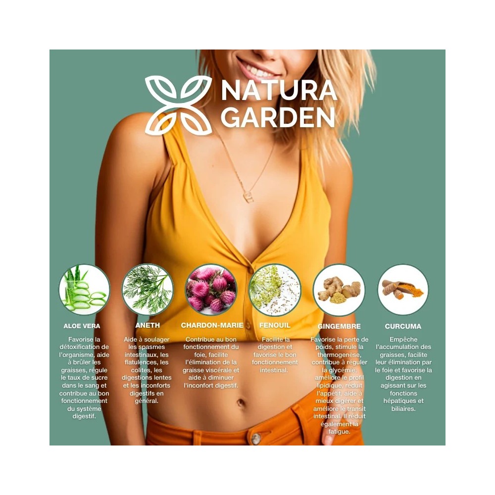 NATURA SLIM FAST FLAT BELLY & DIGESTIVE COMFORT 300ML PLANTS FR
