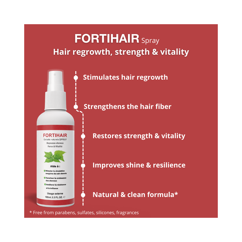 FORTIHAIR SPRAY 100ML BENEFICTS PRODUCT EN